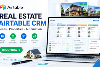 build an airtable real estate crm for leads, properties and automation