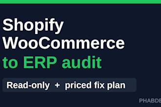 audit and fix your shopify or woocommerce erp integration