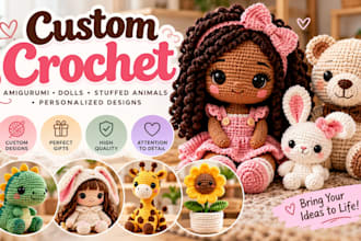 create custom crochet designs, amigurumi and crochet patterns