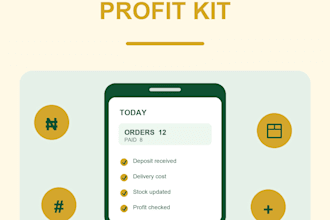 design a custom whatsapp seller profit tracker PDF