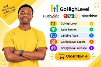 build gohighlevel sales funnels, landing pages and booking systems