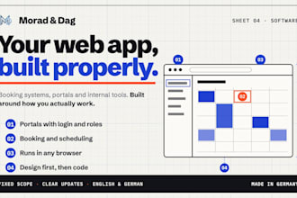 build a custom web app, booking system or internal tool