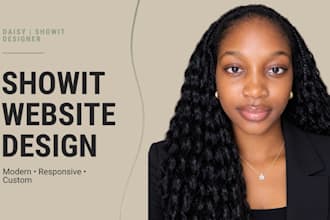 design a modern showit website