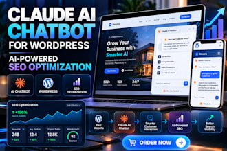 develop claude ai chatbot for wordpress website, optimise SEO with claude ai