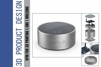 prepare 3d printing design stl 3d modeling cad prototype design