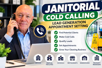 janitorial cold calling, lead generation, appointment setting and cold calling