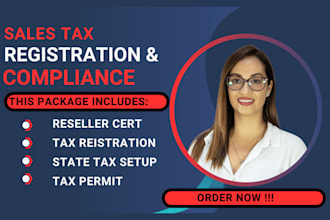 do sales tax setup, reseller certificate and tax audit