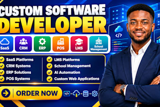 software saas developer system ai automation erp crm pos lms school management