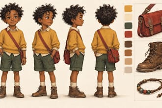 create a character reference sheet