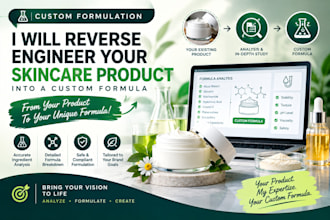 reverse engineer your skincare product into a custom formula