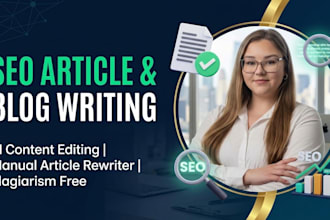 do SEO content writing, article writing and blog writing