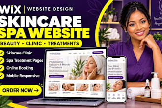 build wix skincare clinic website beauty spa  treatment website