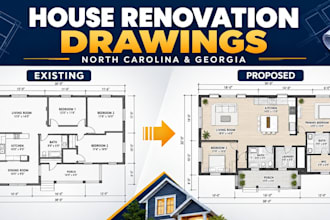 prepare north carolina and georgia house renovation drawings
