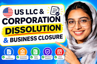 dissolve your US llc or corporation and handle ein closure