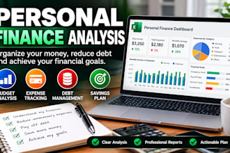 analyze and organize your personal budget and expenses
