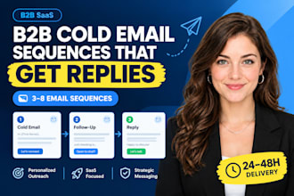 write b2b saas cold email sequences for targeted outreach