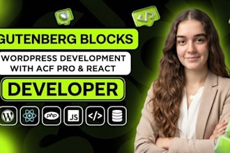 custom gutenberg blocks for wordpress website development with acf pro and react