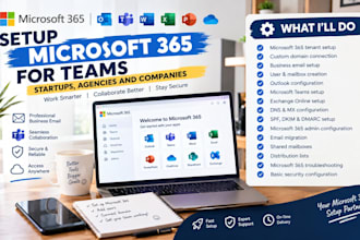 setup microsoft 365 for teams startups agencies and companies