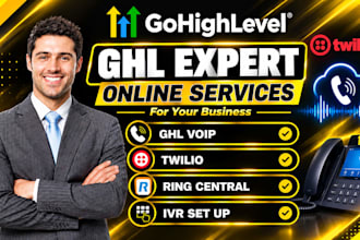 setup ghl voip ringcentral nextiva twilio quo dialpad aircall IVR a2p messaging
