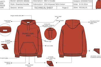 design streetwear tech pack, oversized hoodie, cargo pants, joggers and t shirt