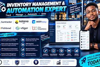 setup sumtracker katana erp mrpeasy fishbowl vtiger zoho inventory management