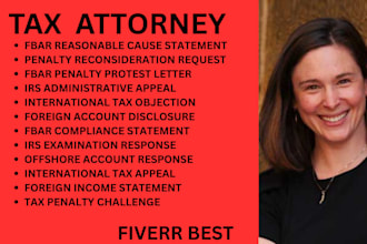 be your tax lawyer for international tax disputes,fbar penalties and irs appeals