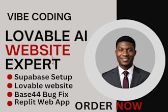 build lovable ai website, supabase, replit web app, base44 expert, vibe coding
