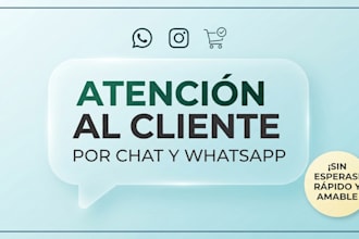 gestionaré tu soporte por chat, whatsapp y redes sociales