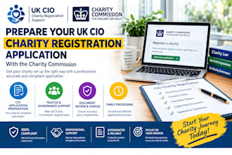 prepare your UK cio charity registration application with the charity commissio