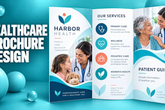 design editable healthcare brochures handouts or flyers ready for printing