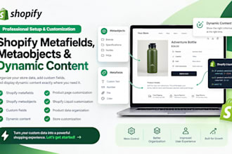set up shopify metafields and metaobjects