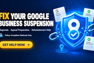 reinstate suspended google my business profile, fix gmb suspension and appeal