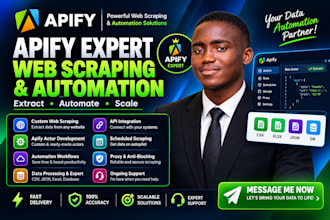 build apify actors, apify scrapers, apify automation and API setup