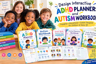 design autism workbooks and be your interactive adhd planner