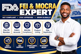 fda fei number, furls account, fda registration and mocra compliance