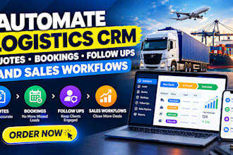 automate logistics crm quotes bookings follow ups and sales workflows pipeline