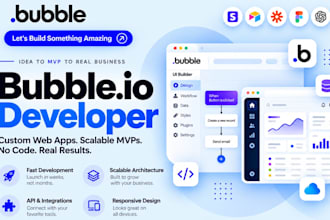 build bubble website, bubble app, bubble mvp, bubble saas as a bubble developer