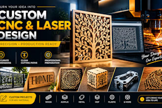 create laser cut dxf svg files for cnc laser and plasma cutting