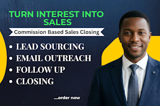be commission based sales closer sales representative b2b sales lead generation