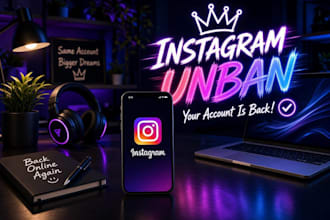 restore instagram page, ig profile unbanning issues