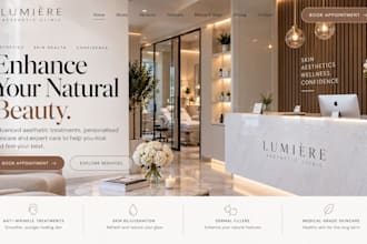 build squarespace medspa website aesthetic clinic botox skincare booking website