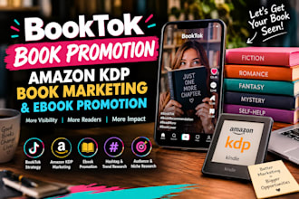 do booktok book promotion, amazon kdp book marketing, ebook booktok promotion