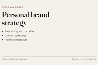 build your personal brand strategy as a founder or expert