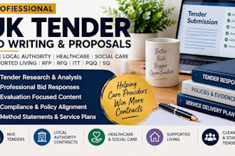 write professional UK tender bids, proposals and bid responses