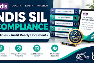 create ndis sil policies and compliance documents for audit readiness
