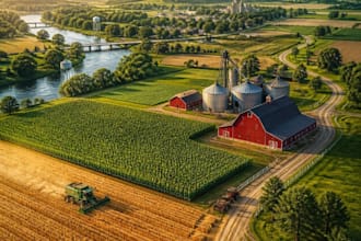 create a realistic amaerican farming simulator 25 map
