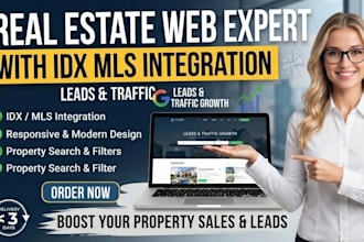 build real estate agent website with idx mls integration property search