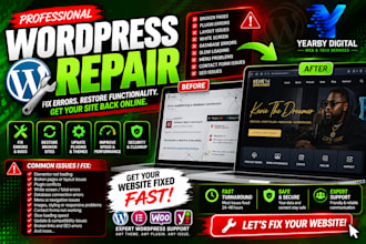 professionally repair and troubleshoot your wordpress website