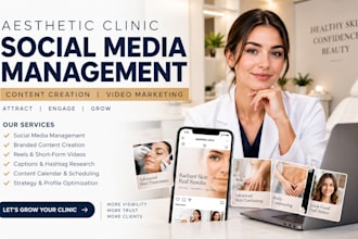 do aesthetic clinic social media content creation video marketing