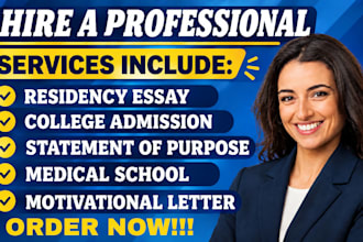 professionally edit your eras residency application and personal statement
